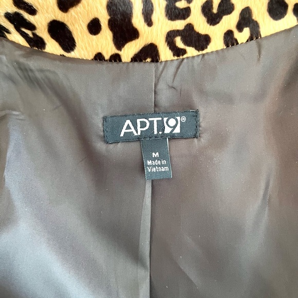 Apt. 9 Faux Fur Animal Print Retro Jacket - Picture 8 of 10